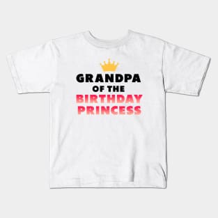 grandpa of the birthday princess Kids T-Shirt